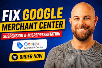 fix google merchant center suspension, misrepresentation product feed issues