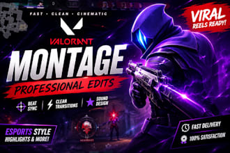 edit professional valorant montages and esports highlights