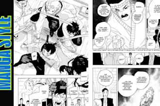 draw anime manga comic illustration webtoon cover manga artist manhwa shonen art