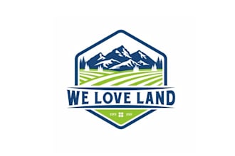 design eye catching rural land broker logo