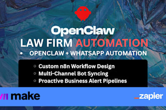 build openclaw whatsapp and n8n automation workflows for business