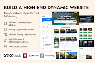 create a dynamic wordpress website using gutenberg and elementor