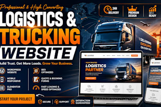 build logistics trucking cargo freight dispatch website