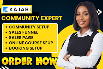 setup kajabi online course website kajabi community kajabi sales funnel expert