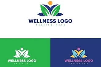 design custom health, wellness and fitness logo for your brand