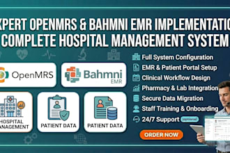 setup openmrs bahmni emr hospital management system