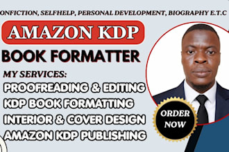 be nonfiction book editor and formatter and amazon kdp book publishing expert