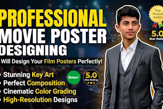 design a professional movie poster in photoshop