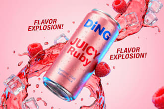 create premium product photo manipulation and ad composites