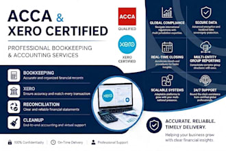 provide acca accounting, xero bookkeeping and reconciliation services