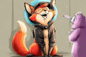 draw cute cartoon character