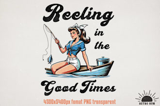 design a stylish pin up girl logo