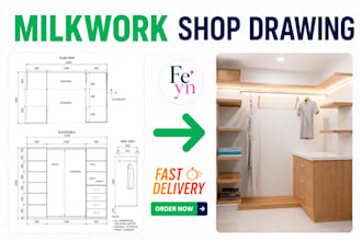 design custom cabinetry millwork and furniture shop drawings