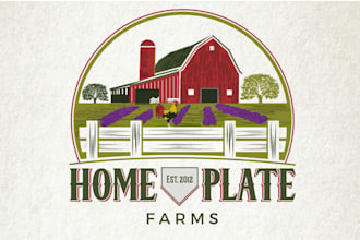 design a modern vegetable farm logo