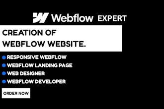 responsive webflow, webflow landing page, webflow developer, webflow expert