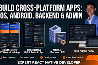 develop android ios apps using react native