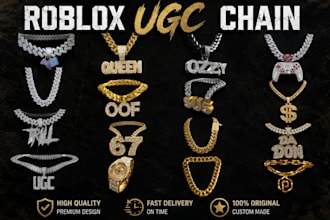 create viral roblox ugc chains and jewelry