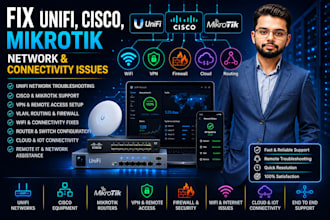 fix unifi cisco mikrotik network and connectivity issues