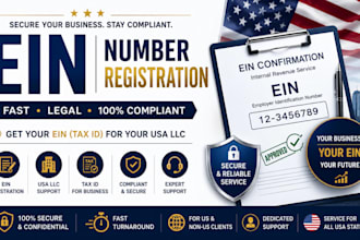 get your ein number tax id for USA llc and llc registration