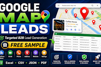 scrape, google maps lead generation and cold email list