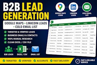do b2b lead generation, google maps leads and cold email list