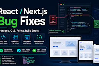 fix react nextjs bugs and responsive issues