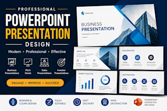 design pro powerpoint presentations for business investor pitch deck fundraising