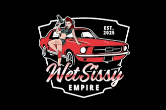 design wet sissy luxurious automotive business logo
