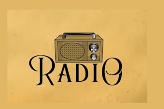 create a professional radio logo design