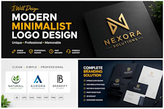 desing mordern minimalist logo for your business