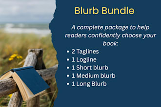 write an entire blurb package for your book