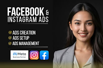 setup and manage facebook ads, conversion with fb pixel and meta ads campaign