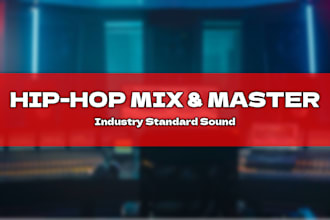 professionally mix and master your hiphop or rnb song