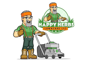 design a modern landscape and gardening logo