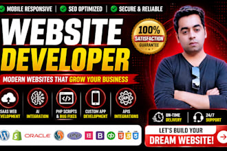 be your website developer for website development