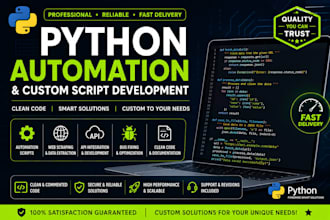 build custom python scripts, automation tools and backend utilities