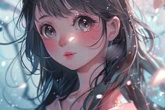 any character in anime style