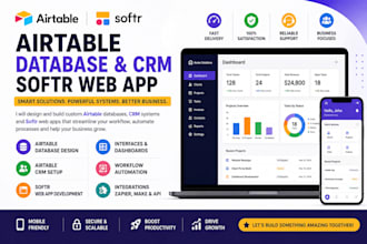 airtable, airtable database, softr webapp, airtable crm,airtable interface
