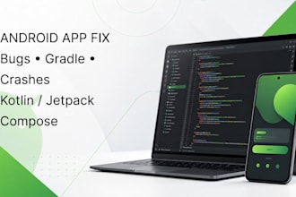 fix android app bugs, gradle errors, crashes, and build issues
