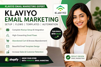 setup klaviyo email flows, shopify klaviyo email marketing