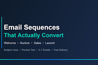 write email sequences that nurture leads and drive sales