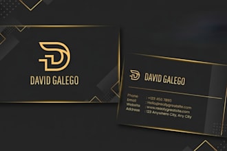 create modern and luxury business card design