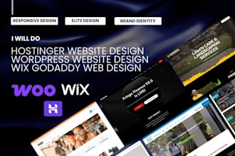 hostinger website design wordpress website design wix duda godaddy web design