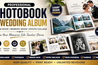 design photobook wedding album photo book photo collage layout catalog lookbook