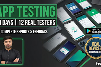 provide 12 real testers for google play closed testing for 14 days
