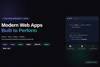 build a fast modern web app using nuxtjs vuejs and python