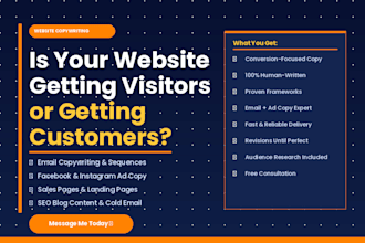 write SEO optimized website copy that converts