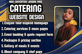 catering website food service website wordpress website restaurant website chef