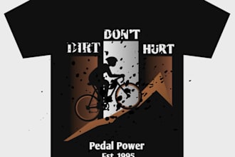 create a custom trendy t shirt design for your brand