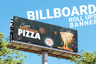 design banner ads, billboards, hoardings, yard sign